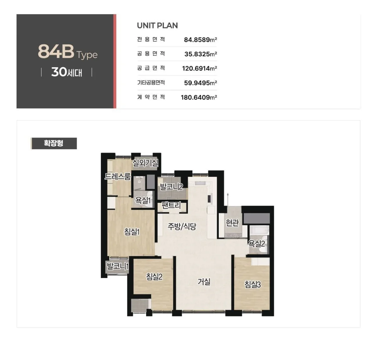 84B㎡