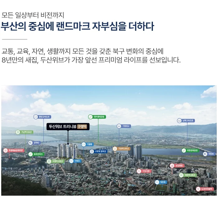 두산위브 트리니뷰 구명역 이미지 3