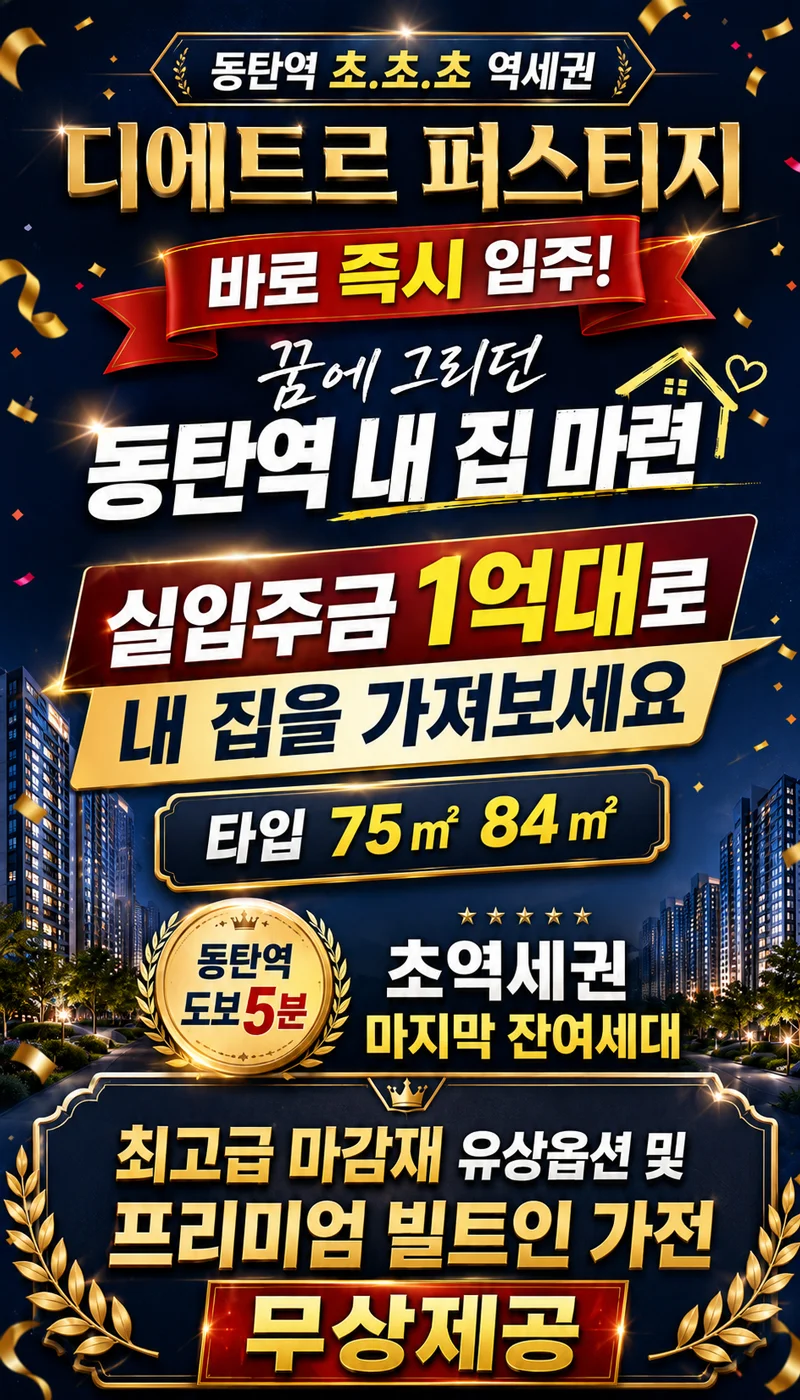 동탄역 디에트르 퍼스티지 이미지 1